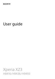 Sony Xperia XZ3 manual. Tablet Instructions.